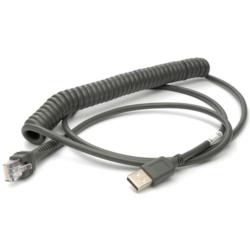 Cable USB Series A 2.8m spiralé