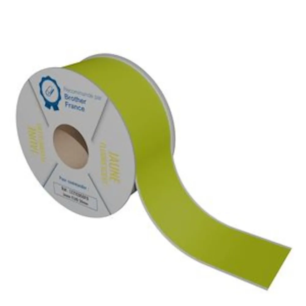 Rouleaux continu fluorescent jaune 50mm x 25m