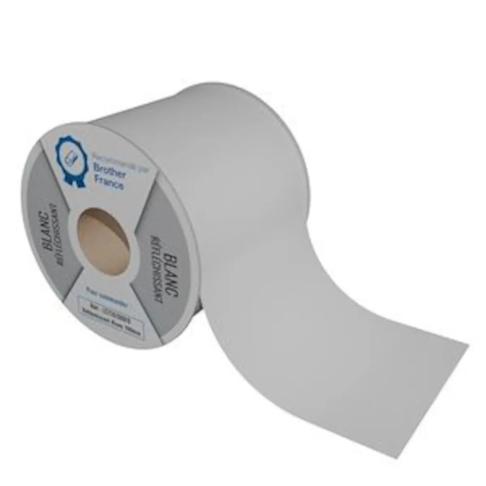 Rouleaux continu reflechissant blanc 100mm x 25m