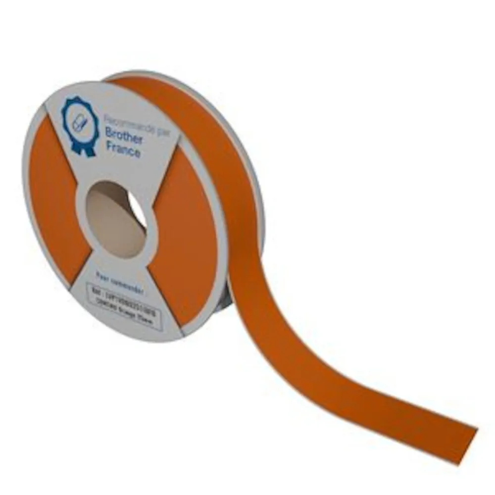 Rouleaux continu orange 25mm x 30m