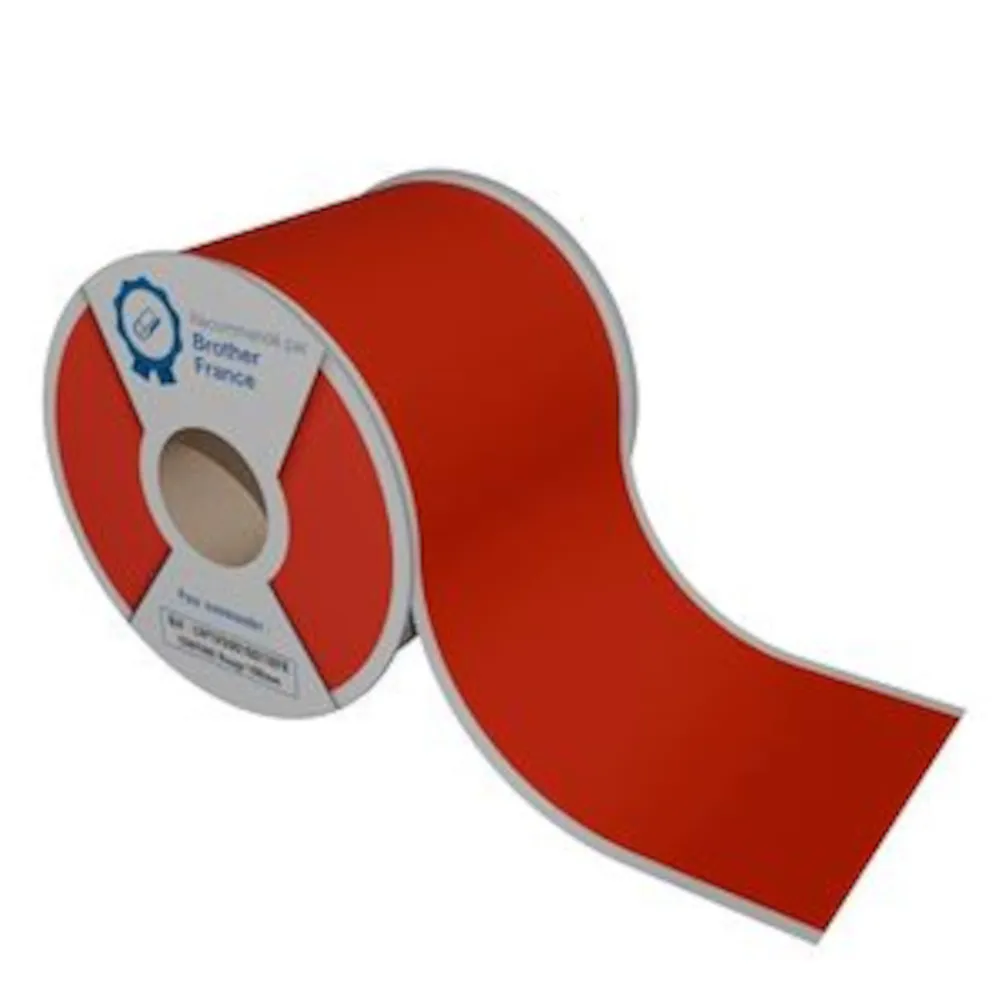 Rouleaux continu rouge 100mm x 30m