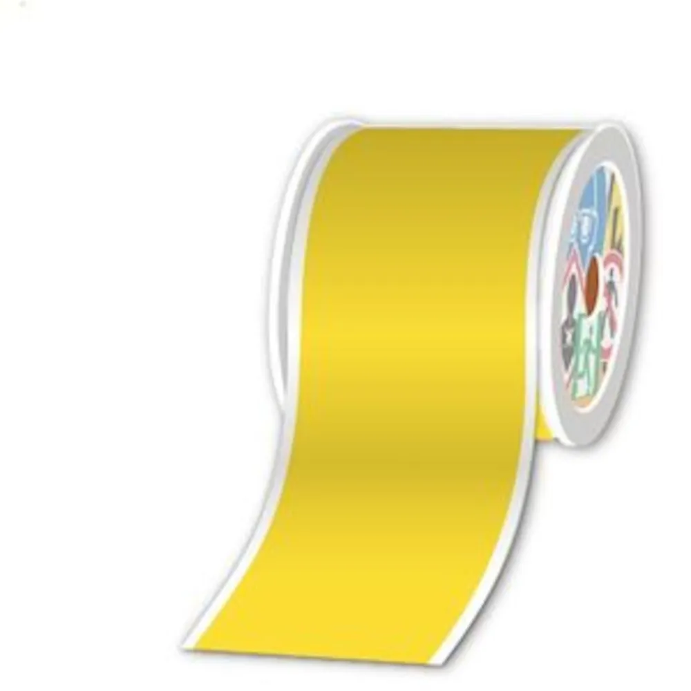 Rouleaux continu jaune 100mm x 30m